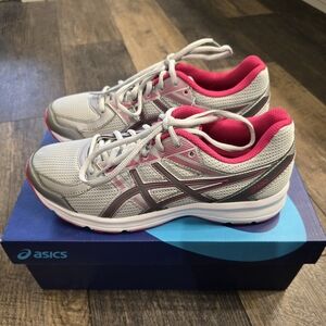 🩷NEW ASICS Women's Grey/Carbon/Bright Rose Jolt Running Shoes